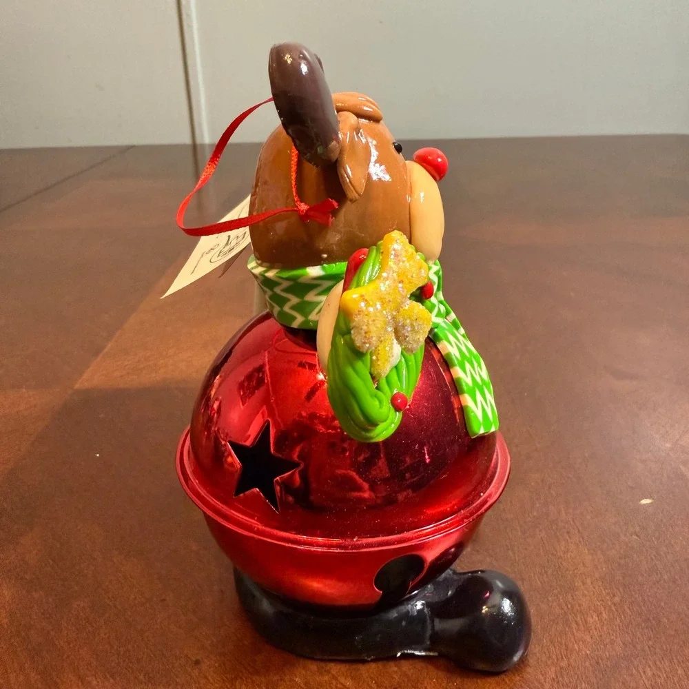 Holiday Home Animated LED Reindeer Christmas Figurine‎ Noel Bell Light Up